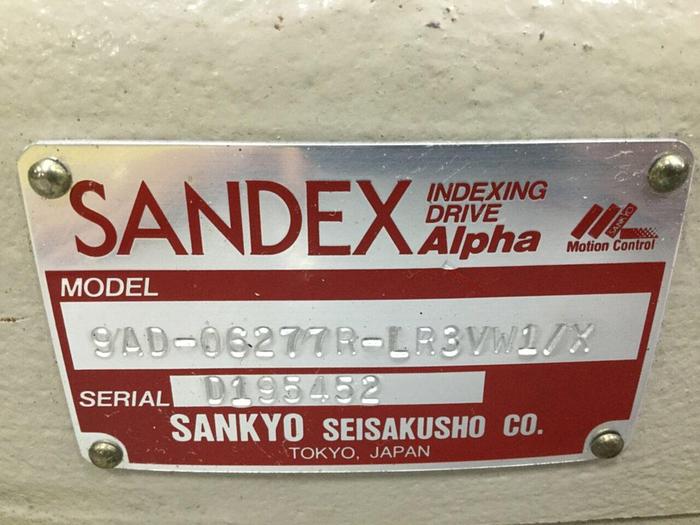 Used SANKYO Indexing Drive 9AD-06277R-LR3VW1/X Used