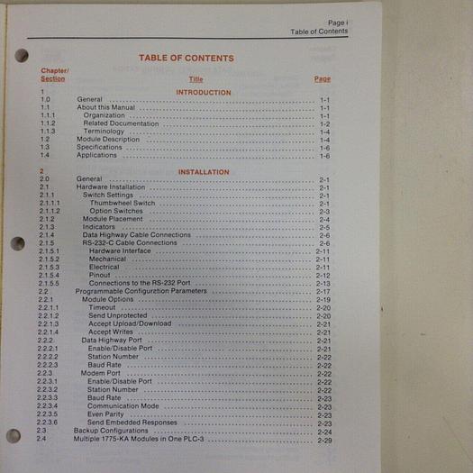 Used ALLEN BRADLEY User's Manual 1775-6.5.1 #70859