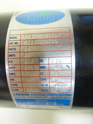 Used LEESON ELECTRIC CO 1/2 HP Motor CM34D25FZ7A Used