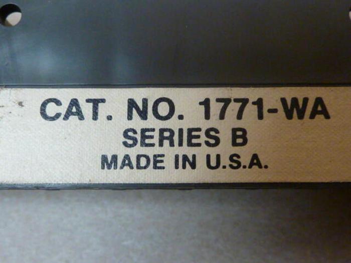 Used ALLEN BRADLEY Arm Field Wiring 1771-WA SER B #37727 DNL / SCRAPPED