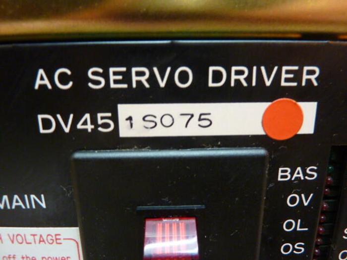Used PANASONIC AC Servo Drive DV451S075 #37772