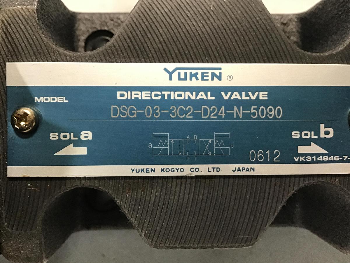 Used YUKEN DSG-03-3C2-D24-N-5090 Valve Used #142352