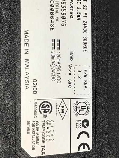 Used ALLEN BRADLEY Control Logix 1756-IV32 SER A #129062