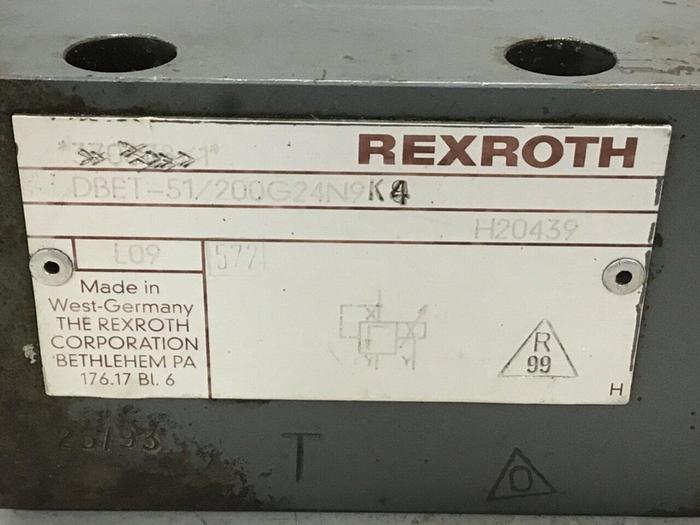Used REXROTH Valve DBET-51/200G24N9K4 #137390
