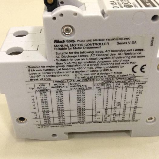 Used ABLSURSUM 15 Amp Circuit Breaker 2DU15 #77920