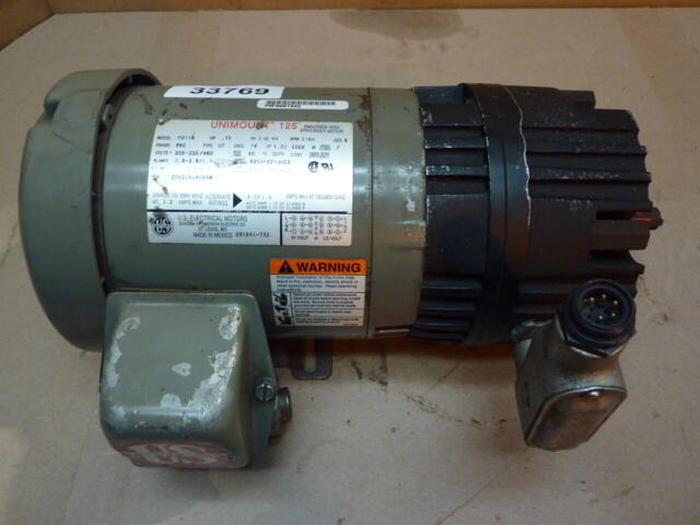 Used US ELECTRICAL MOTORS .75 HP High Efficiency Motor F012B #33769