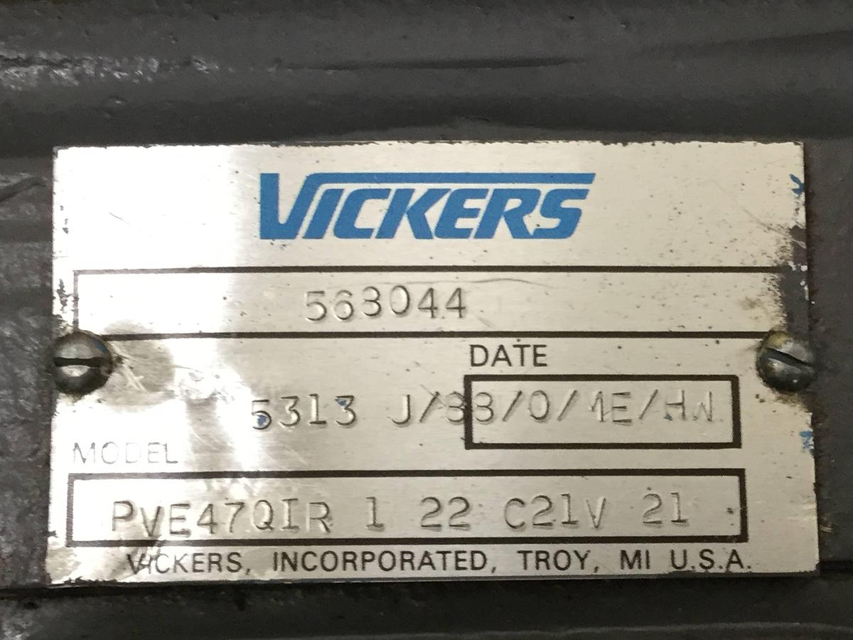 Used VICKERS PVE47QIR122C21V21