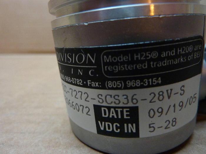 BEI INDUSTRIAL ENCODER Industrial Encoder H20EB-25-F28-SS-500-ABZC-7272-SCS36-28V-S #25026