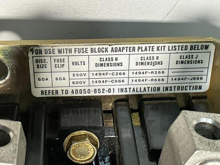 Used ALLEN BRADLEY 1494F-R666