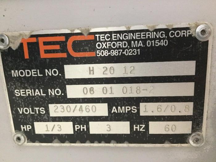 Used TEC Belt Conveyor H 20 12 Used