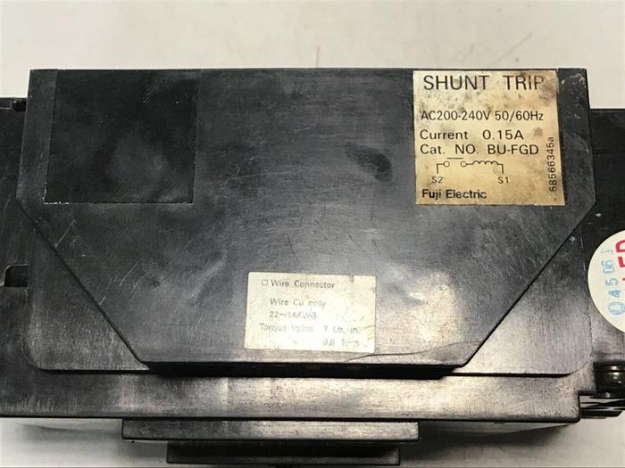 Used FUJI ELECTRIC Circuit Breaker 150 Amp SA203BAUL150 Used
