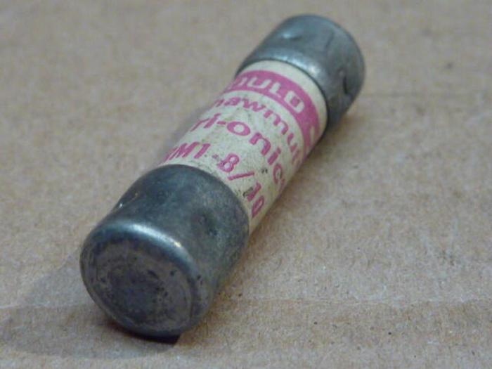 Used GOULD / SHAWMUT 1 8/10 Amp Fuse TRM1-8/10 #33700