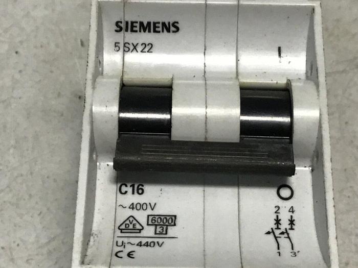 Used SIEMENS Circuit Breaker 5SX22C16 #122587