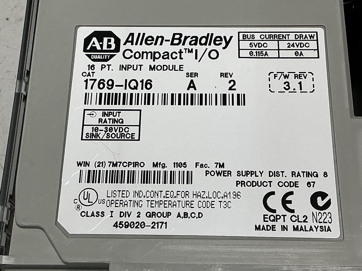 Used ALLEN BRADLEY 1764-24BWA SER B