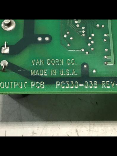 Used VAN DORN Pathfinder DC Output Board PC330-038 Used