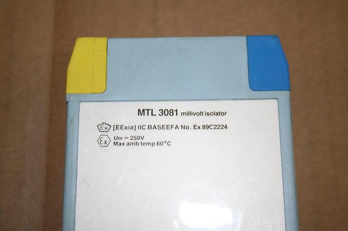 Used MEASUREMENT TECHNOLOGY LTD Isolator MTL 3081 #13948