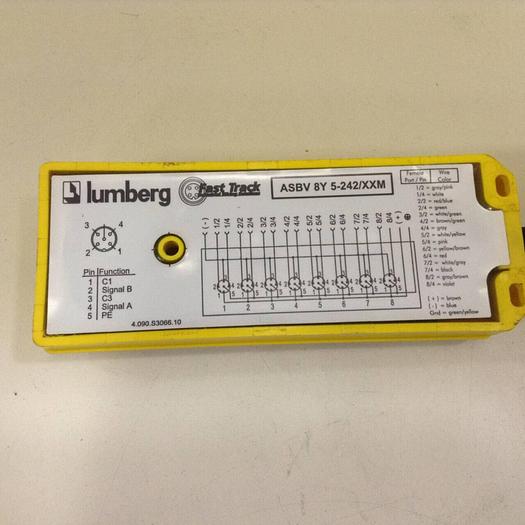 Used LUMBERG Distribution Box w/ Cable ASBV 8Y 5-242/XXM #79962