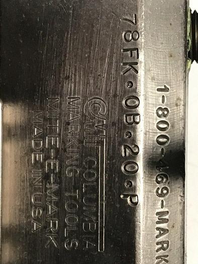 Used COLUMBIA MARKING TOOLS Air Impact Marker 78FK.0B.20.P #113675