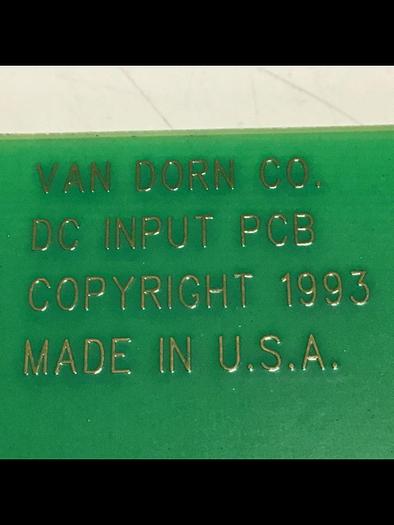 Used VAN DORN DC Input Board 330037 PC330-037 Used