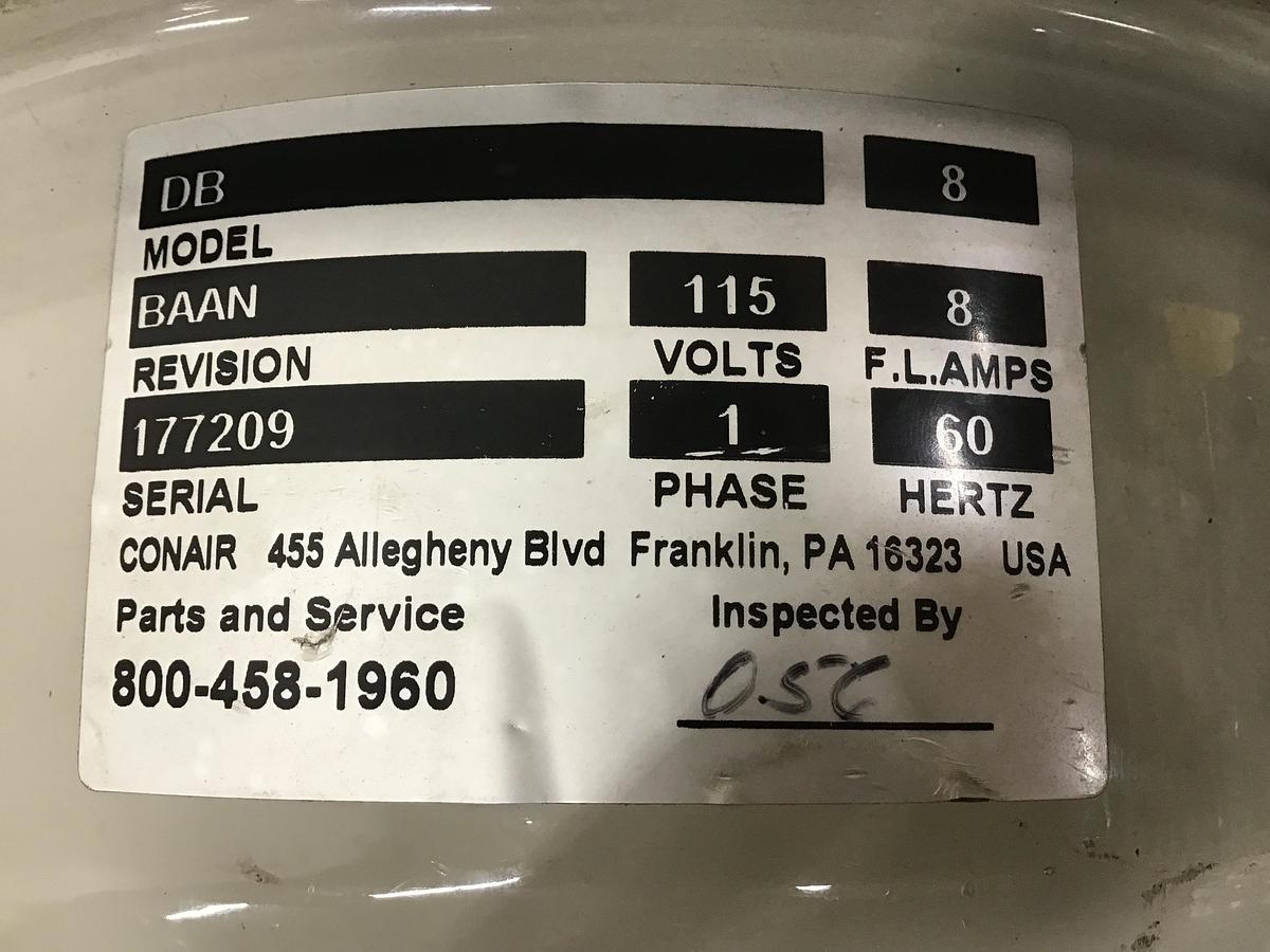 Used CONAIR DB8 DustBeater Vacuum Loader Used #142854