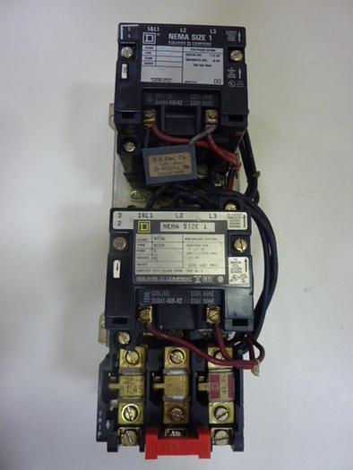 Used SQUARE D Motor Starter Size 1 8736-SC07 #46803
