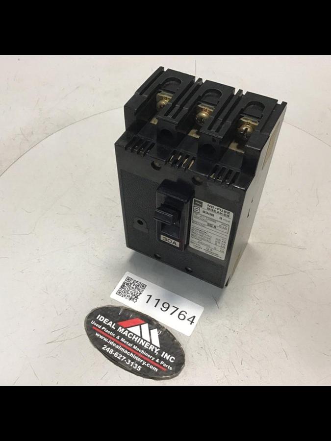 Used TOSHIBA 30 Amp Circuit Breaker S30B-3P-30A USED