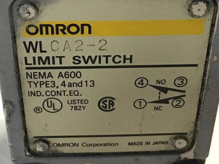 Used OMRON Limit Switch WLCA2-2 #121886