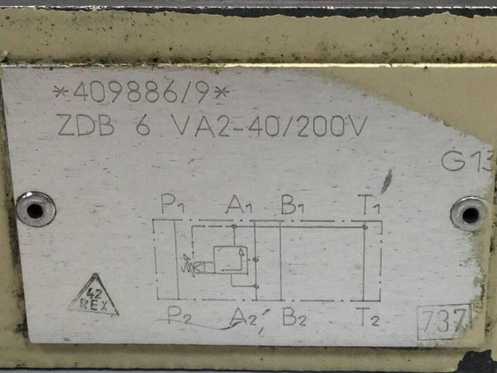 Used REXROTH Valve ZDB6VA240200V #91362