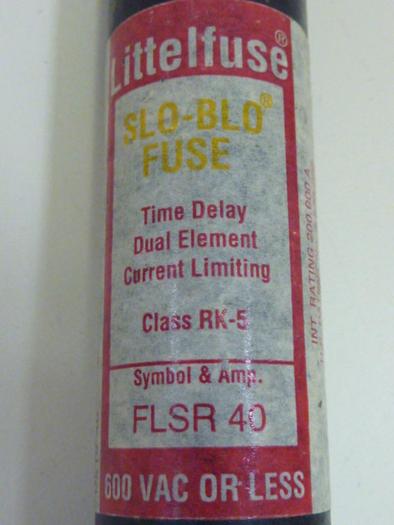 Used LITTELFUSE 40 Amp Fuse FLSR-40 #47405