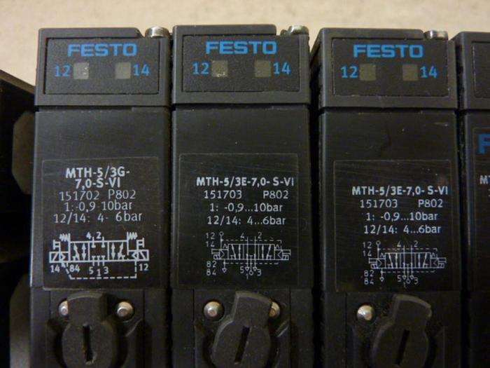 Used FESTO Control Block w/ Valves IFB8-03 #52800