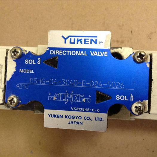 Used YUKEN Directional Valve DSHG-04-3C40-E-D24-5026 #78634