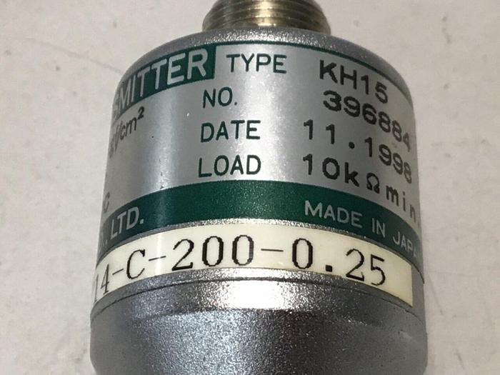 Used NAGANO Pressure Transmitter KH15-PT14-C-200-0.25 #126516