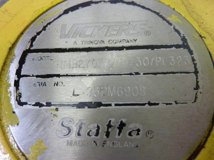 Used VICKERS Radial Piston Screw Motor HMB270/Q/F4/30/PL323 Used