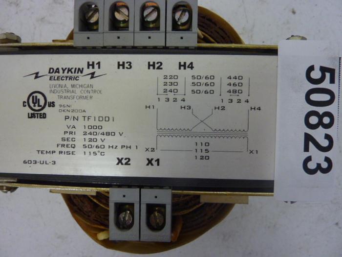 Used DAYKIN 1 kVA Transformer TF1001 #50824