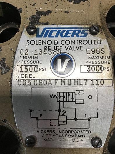 Used VICKERS Valve CG5060AFMUHL7110 #134280