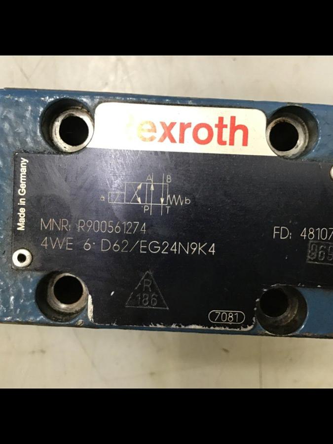 Used REXROTH Valve 4WE6D62/EG24N9K4 Used