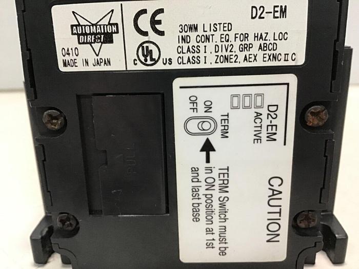 Used KOYO Chassis Rack Direct Logic 205 D2-EM D2-06B-1 Used