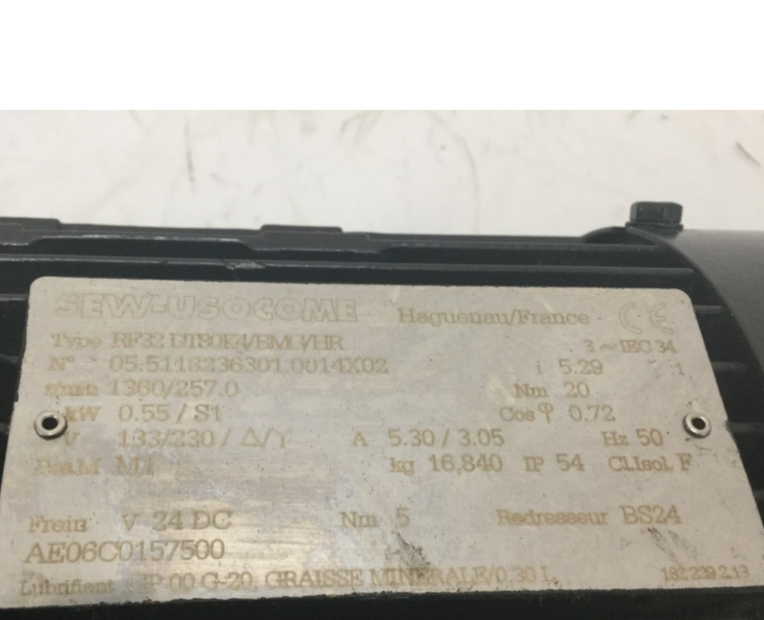 Used SEW USOCOME Servo Motor RF32DT80K4/BMG/HR USED
