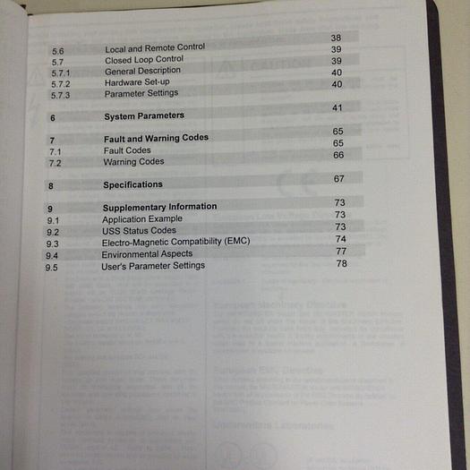 Used SIEMENS Operating Instructions G85139-H1751-U529-D1 #70734