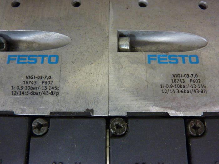 Used FESTO Control Block w/ Valves IFB8-03 #52796
