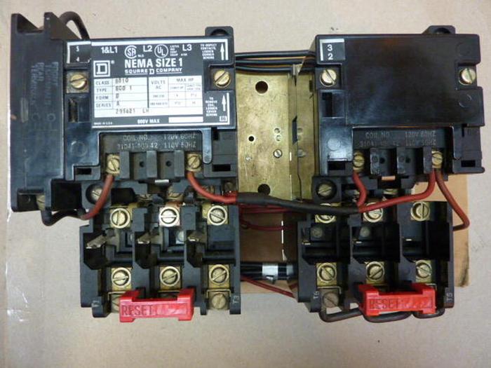 SQUARE D Motor Starter Size 1 8810-SC01 #29105