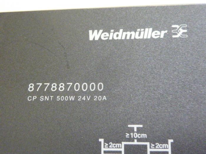 Used WEIDMULLER Power Supply 8778870000 #66243