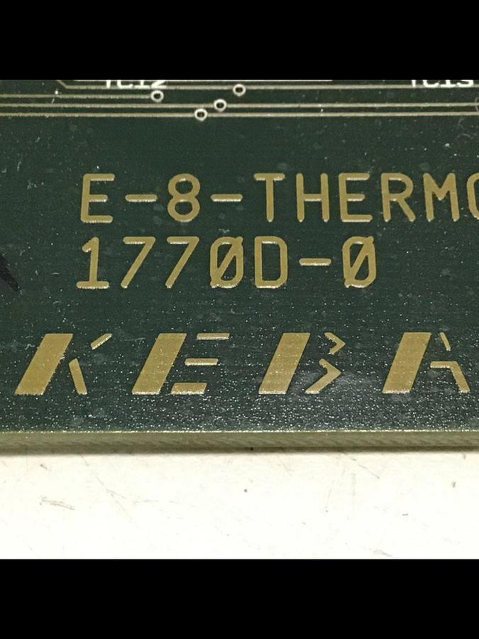 Used KEBA Circuit Board E-8-THERMO 1770D-0 #117627
