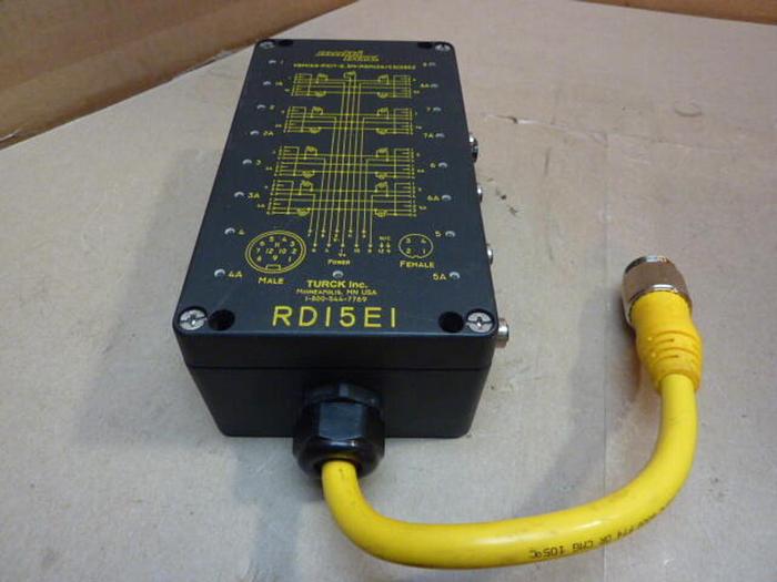 Used TURCK ELEKTRONIK Junction Box VBM160-PX17-0.3M-RSM126 #29767