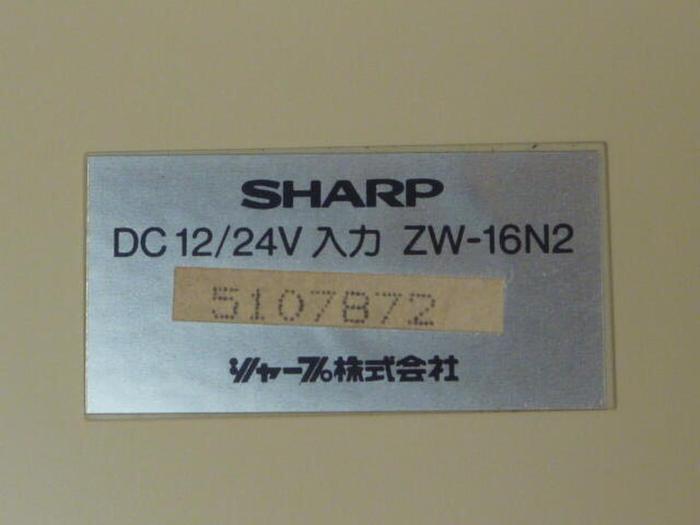 Used SHARP Input Module ZW16N2 #36233