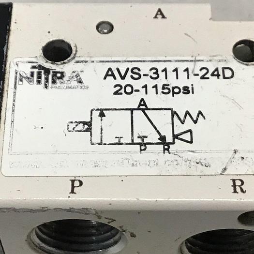 Used NITRA Solenoid Valve AVS-3111-24D #120148