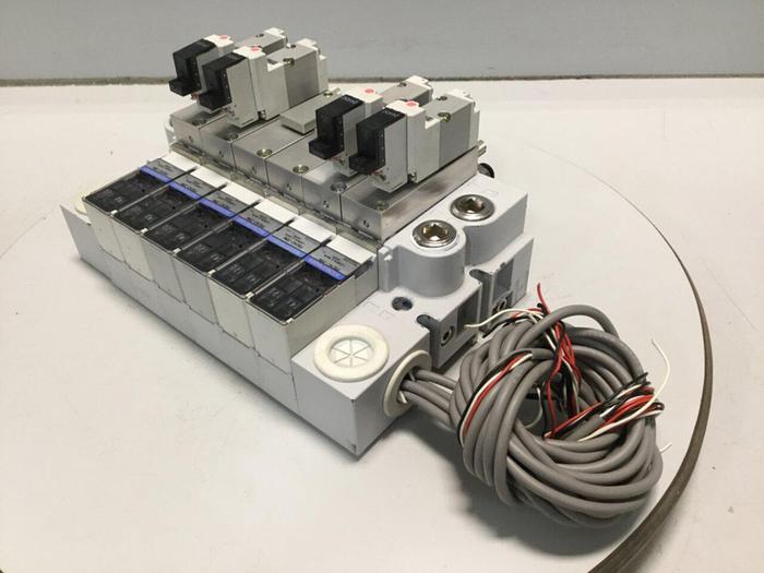 Used KOGANEI Block w/ Valves PBM6P-3W #104871