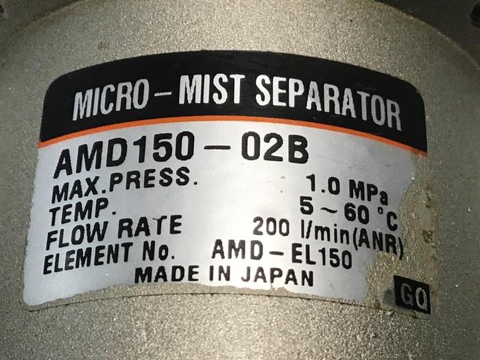 Used SMC Micro Mist Separator AMD150-02B Used #121081