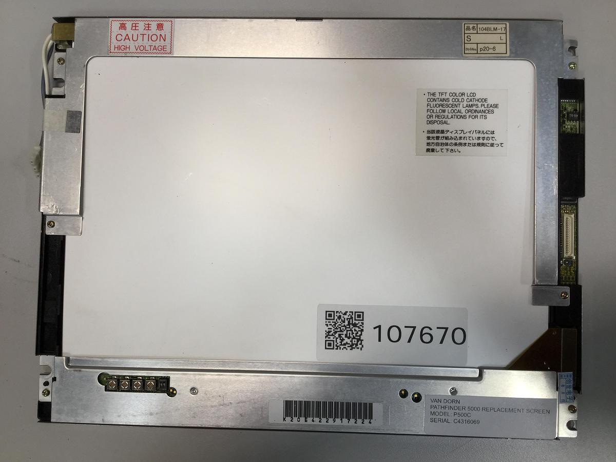 Used VAN DORN Pathfinder 5000 Replacement Screen P500C #107670