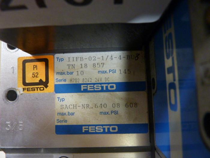 Used FESTO Control Block / Valve Terminal IFB8-02 #52701
